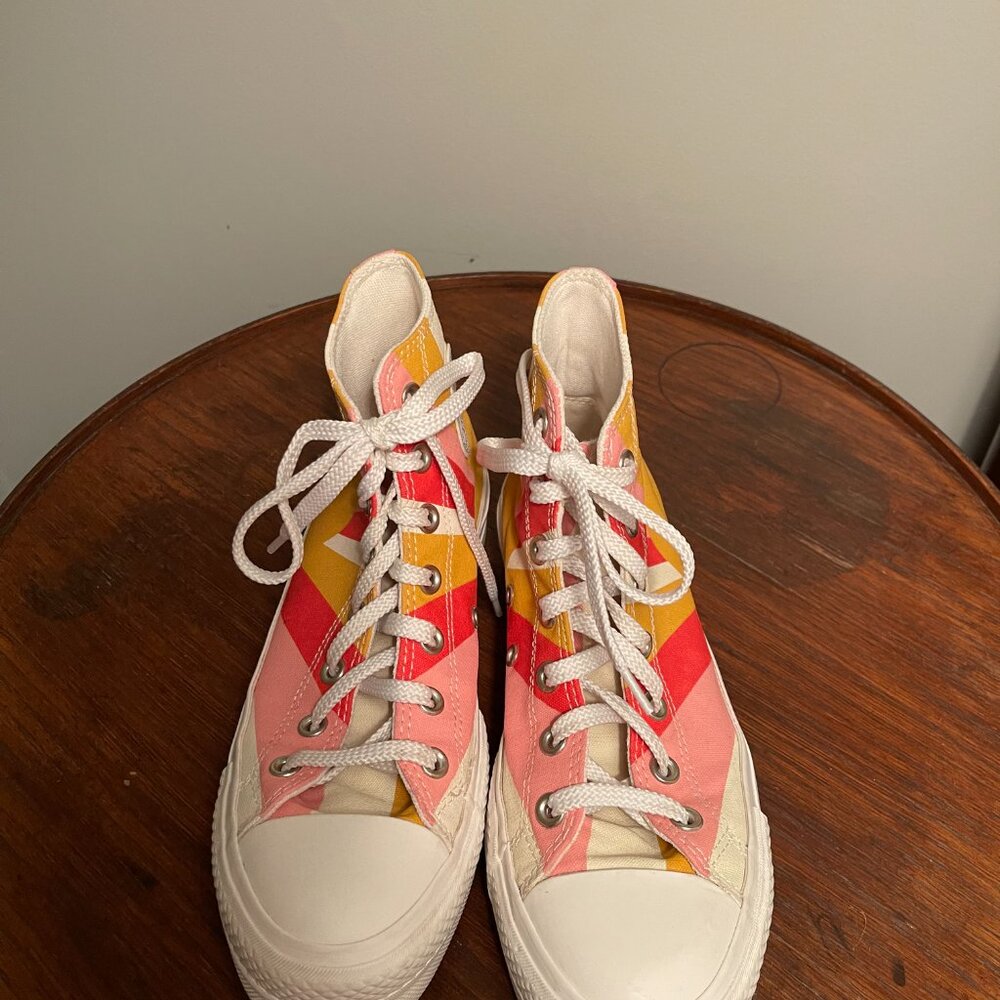Converse Rainbow Platform High Top Sneakers Size 7.5 - Picture 4 of 7